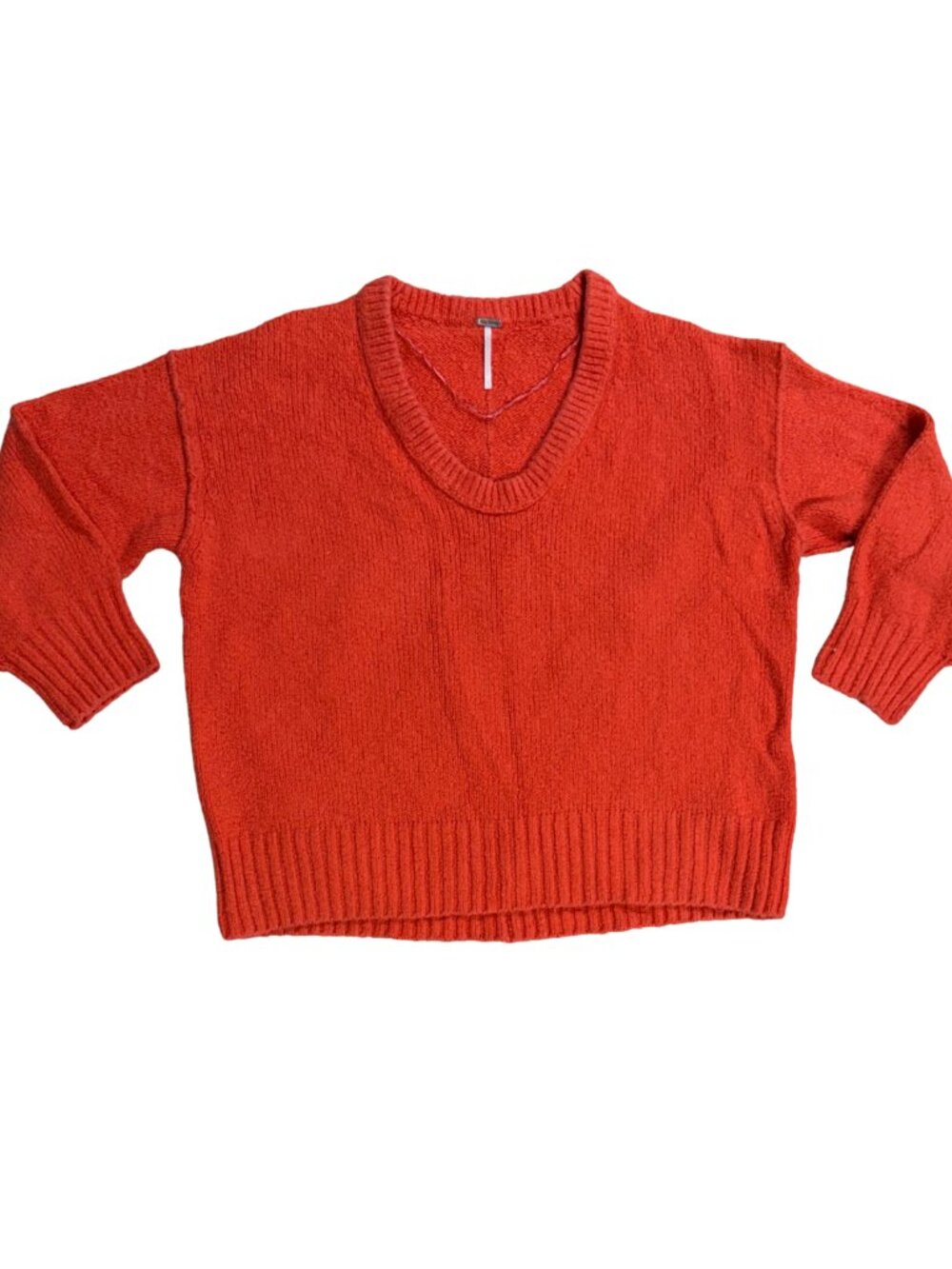 Free People Women's Coral Chunky Knit Oversized Sweater Size XS